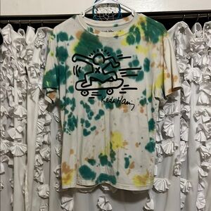 Keith Haring Tie-Dye Skateboard T-Shirt